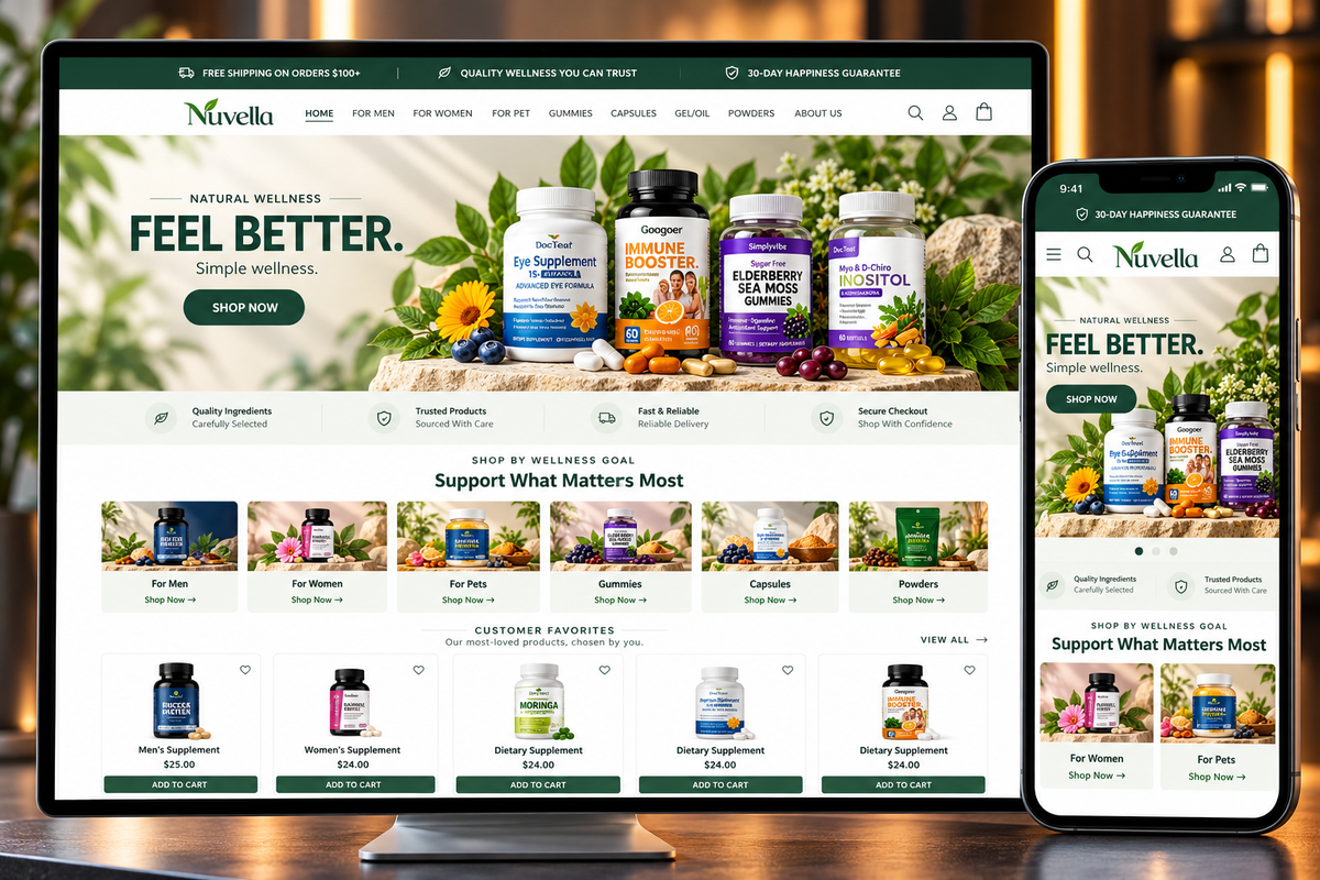 Ready-to-Sell Automated Dropshipping Store (Natural Supplement Niche)