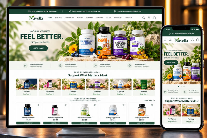 Ready-to-Sell Automated Dropshipping Store (Natural Supplement Niche)