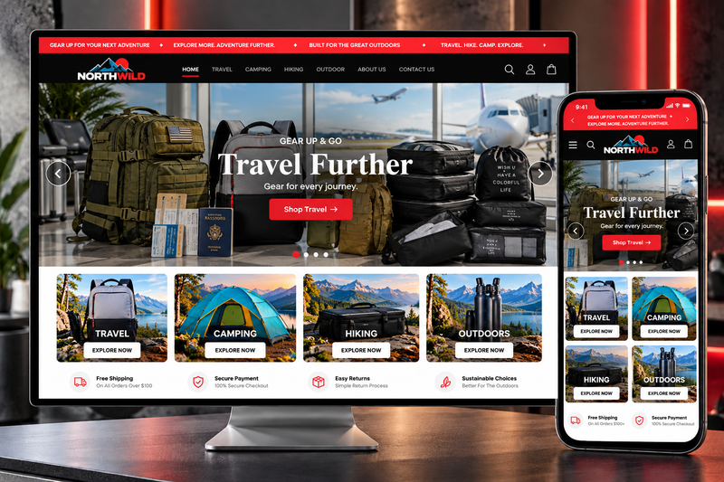 Ready-to-Sell Automated Dropshipping Store (Travel, Camping & Hiking Niche)